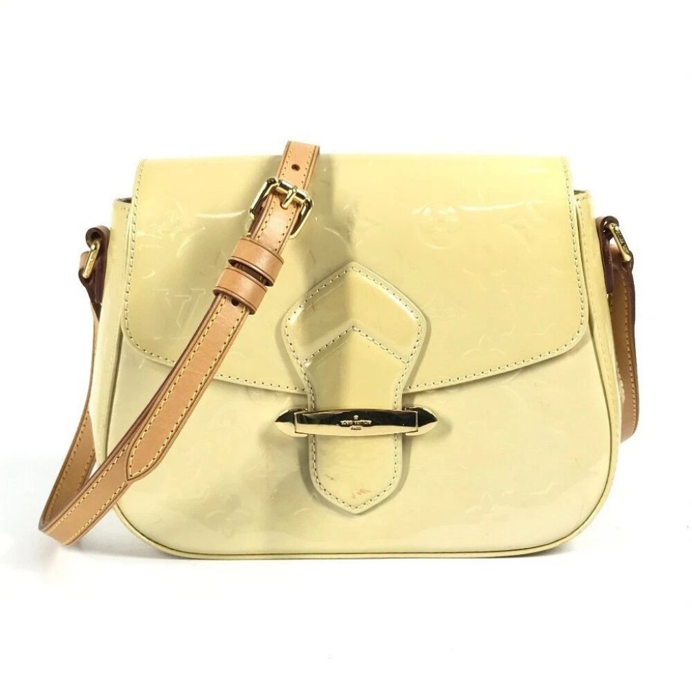 LOUIS VUITTON M91731 MonogramVernis Bellflower PM Shoulder Bag